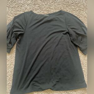 H&M Elegant Black Short Sleeve Top